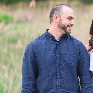 Men’s blue button down